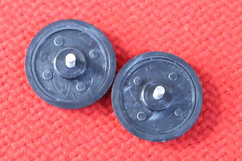 2 x Screw type OPEN CLOSE Knob - Black gallery