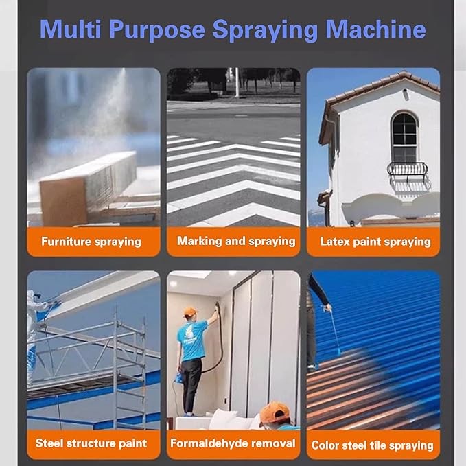 For Makita Airless Paint Sprayer for Wall Paints Varnishes 18-21V With Battery gallery