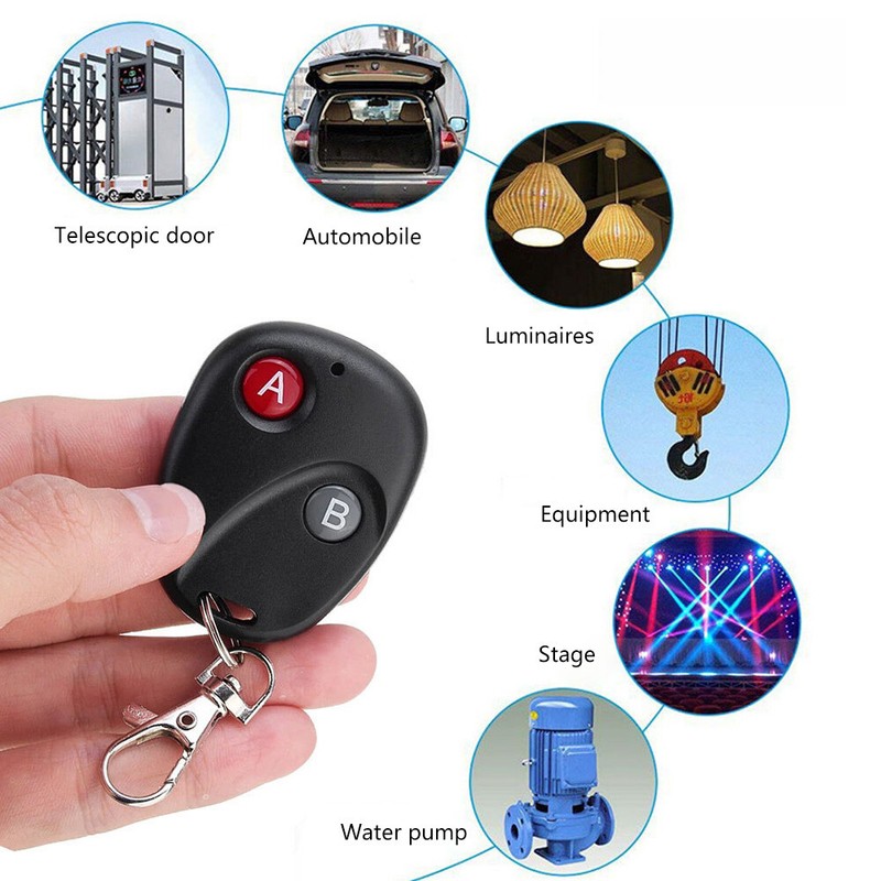 DC12V 2CH Relay Receiver Wireless Remote Control Switch Module RF Transmitter gallery