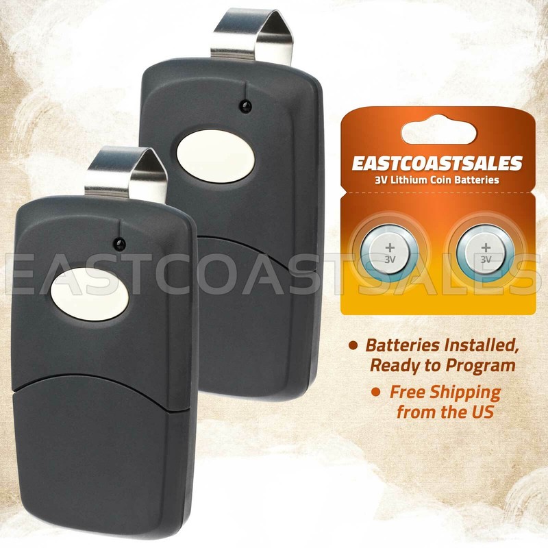 2x For MultiCode 3060 Car Remote Garage Door 300mhz 3089 4120 1090 Linear Black