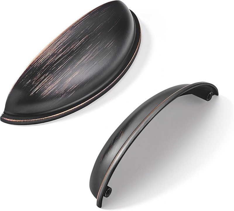 Drawer Pulls Matte Black Cabinet Cup Pulls Kitchen Hardware Cabinet handles gallery