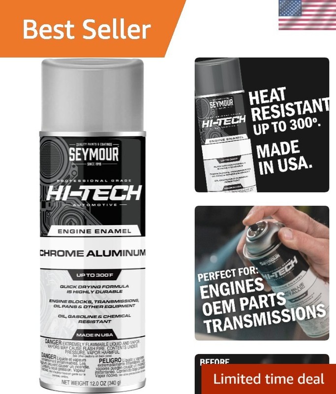 Quick-Drying 12oz Chrome Aluminum Engine Enamel Spray – Durable & Eco-Friendly