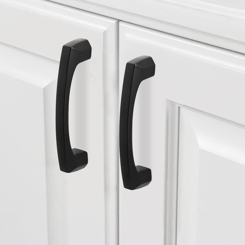 COTYKILEY 10 Pack 3 Inch(76mm) Matte Black Kitchen Cabinet Handles Cabinet Pulls gallery