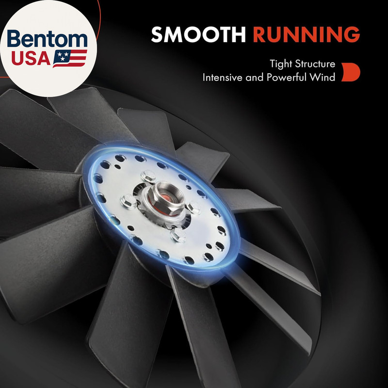 Engine Radiator Cooling Fan Blade Compatible with Ford Explorer 1991-1994, Musta gallery