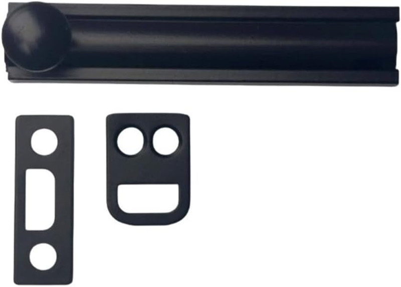 Solid Brass Surface Bolt, 3", Matte Black, 1 Pack, Made in Taiwan gallery
