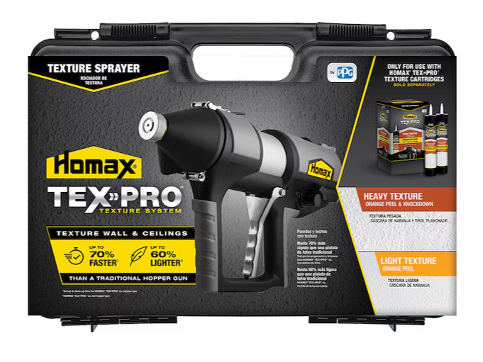 Homax Tex-Pro Texture System TP01 (Wall & Ceiling) Sprayer & Durable Case – New