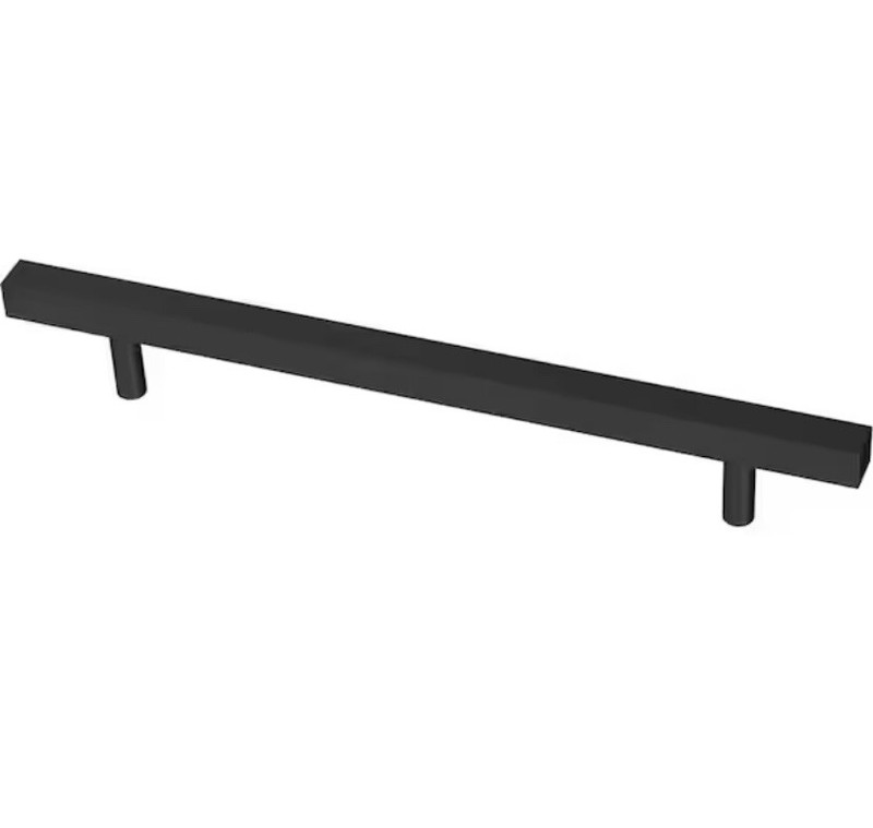 (2 Pack) Liberty Square Bar Door Drawer Pull Matte Black 6-5/16″ P37282C-FB-CP