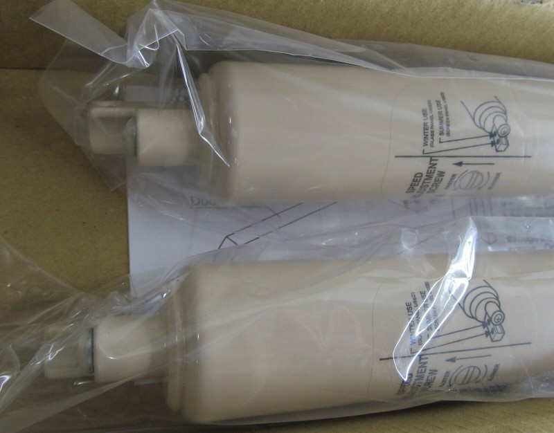 NEW HSI STORM DOOR CLOSER DOUBLE CYLINDER SET/ KIT EASY-SET STAY OPEN TAN/ BEIGE gallery