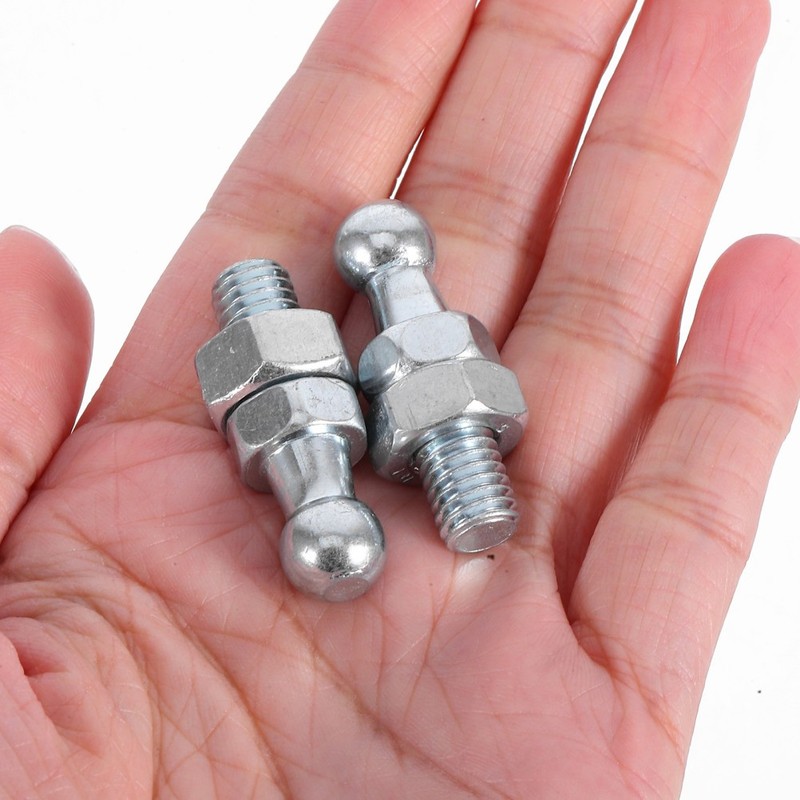 4Pcs Gas Spring Mounting Hardware Ball Stud for Car Silver Galvanized Metal gallery