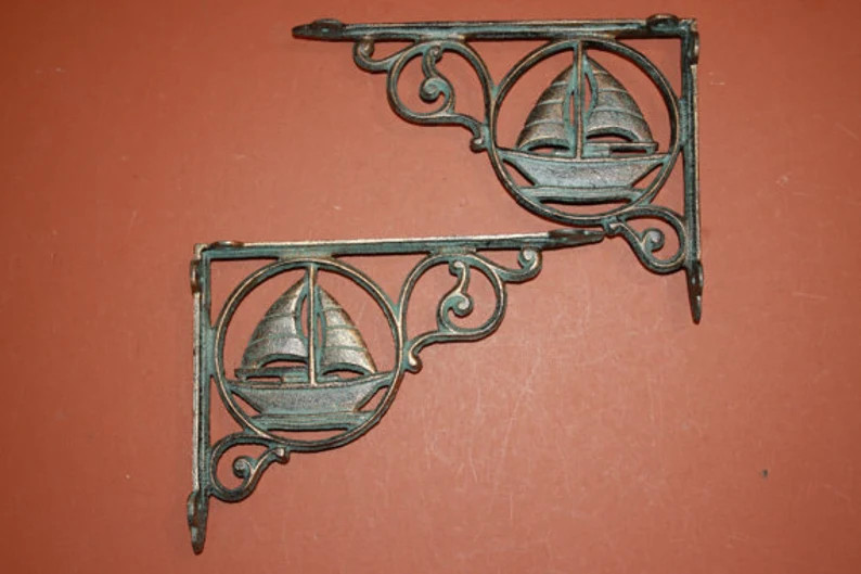 SAILING DECDOR, Shelf Bracket,Corbel,Shelf brace,Beach decor,nautical B-32 gallery