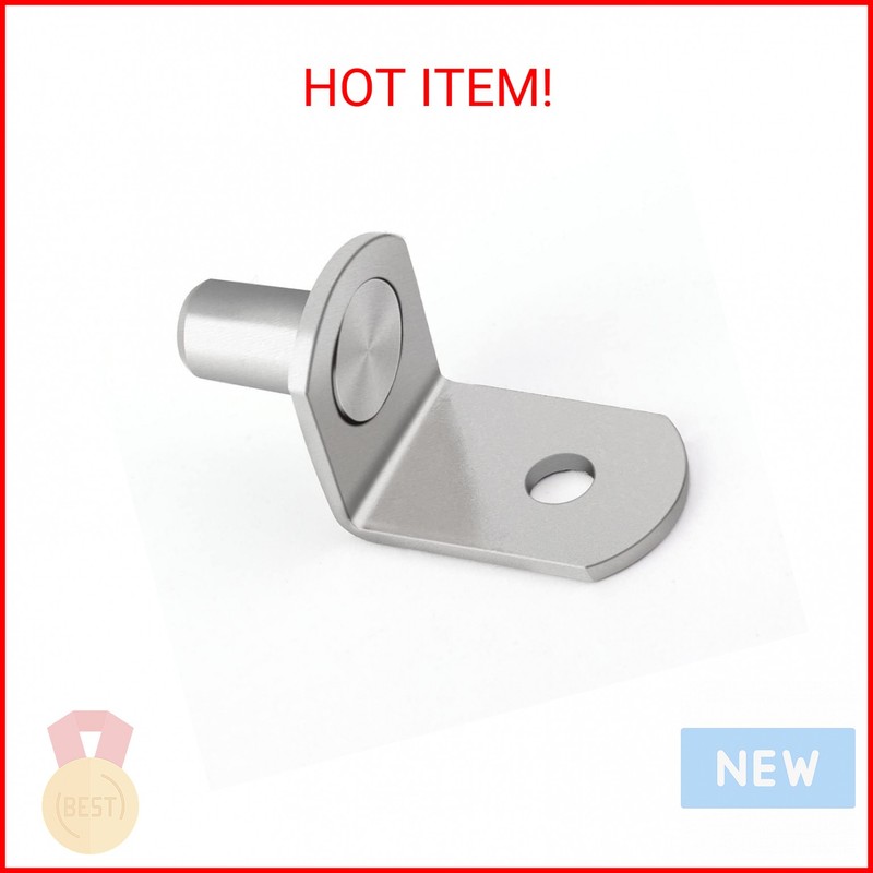 1/4 Inch Shelf Pegs,40Pcs Bracket Support Pins L-Shaped Holders for Cabinets,She