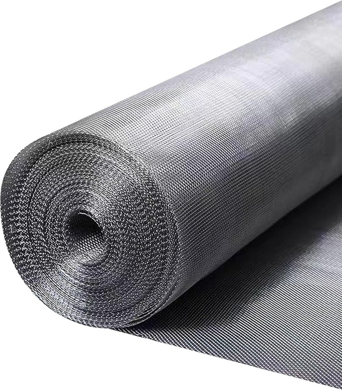 304 Stainless Steel Mesh Window Screen Roll 36"x200" With Stab Resistant Gloves gallery