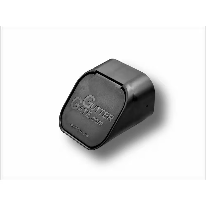 Type a 2 In. X 3 In. Black Plastic Downspout Extension