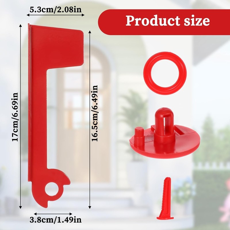 Red Metal Mailbox Flag Replacement Easy Installation for Outgoing Mailbox gallery