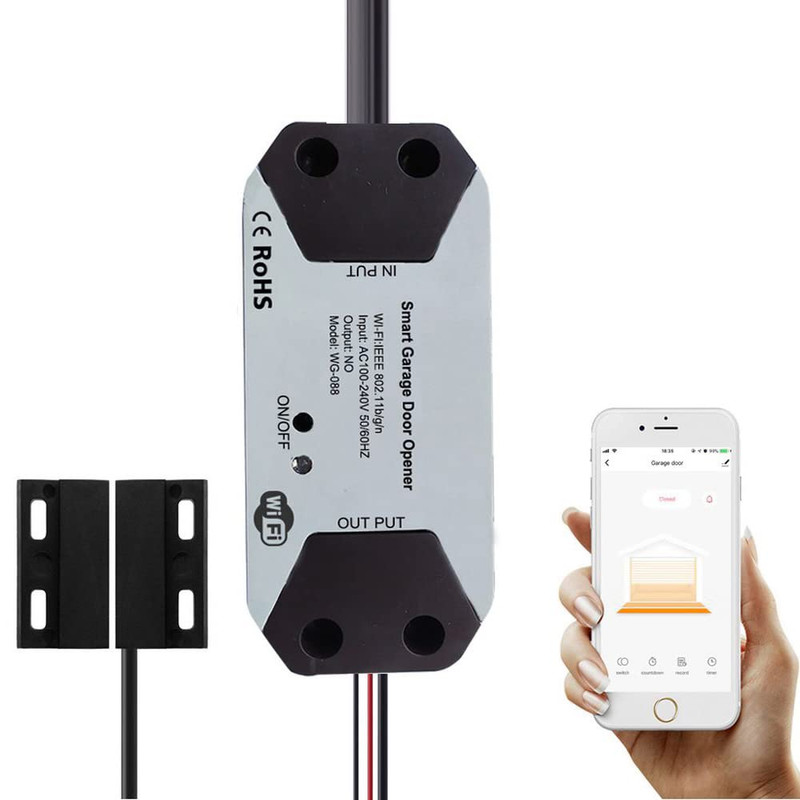 Tuya Smart Wifi Switch Garage Door Opener Controller Compatible with Alexa Echo