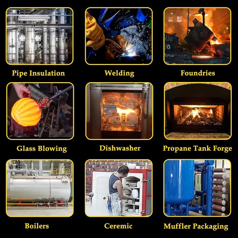 16"x24" High-Temperature Resistance Ceramic Fiber Insulation Mat For Fire Bricks gallery