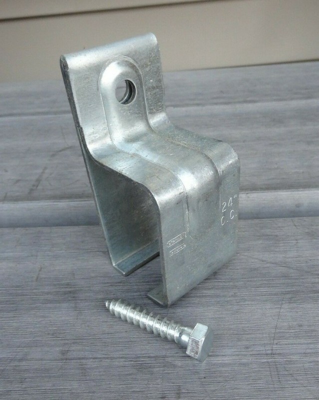 National Hardware N104-331 Single Box Rail Bracket Galvanized Finish