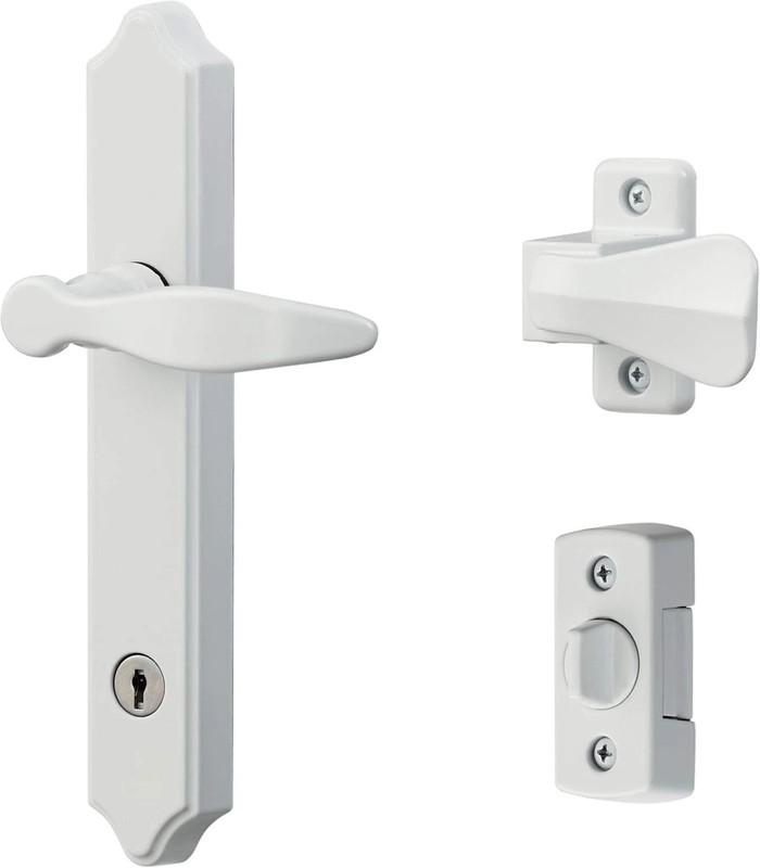 1216 Surface Mount Storm Door Handle with Lock and Key for 1 – 1 ½ Inches gallery