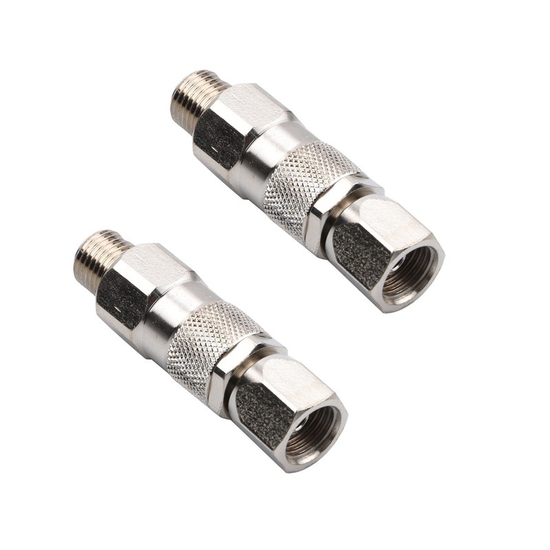 2pcs 1/4 Inch Airless Spray Gun Rotary Connector for Graco for Titan Stainless
