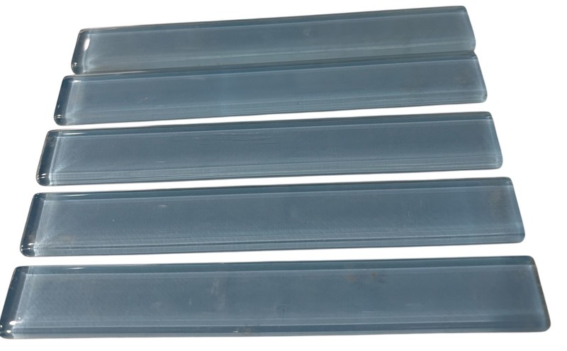 5 Blue Glass Reflections Liner-For Restoration and/or Creative Project 6” x 3/4″
