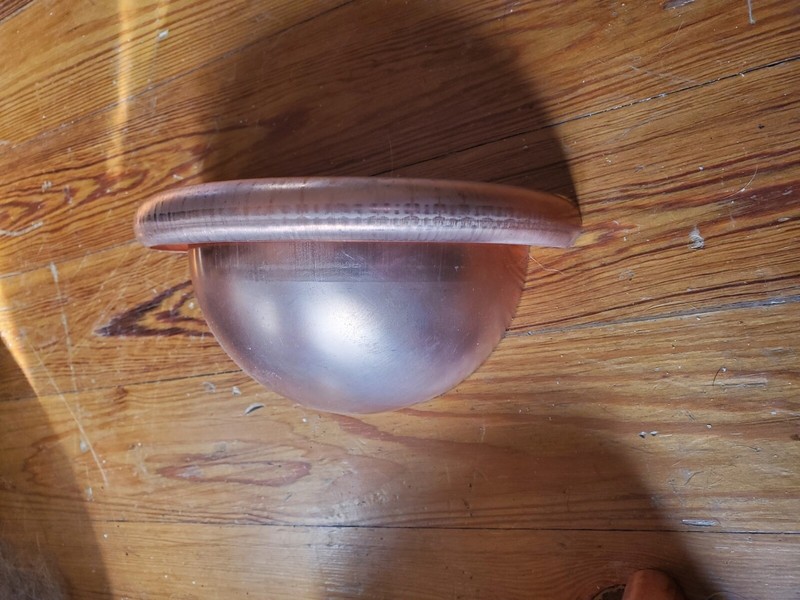Rain Gutter, Copper, 16 ea. total 6" Inch Half Round Spherical End Caps. gallery