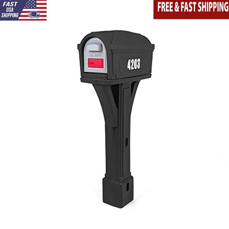 Residential Mailbox Kit Post Mount 2 Access Doors Heavy Duty Construction New