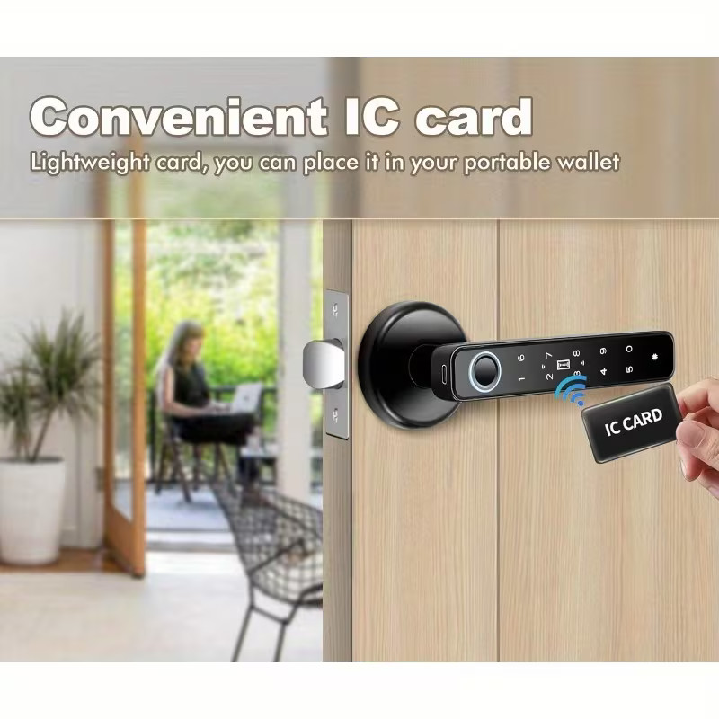 Fingerprint Reader, 5-In-1 Keyless Smart Deadbolt (Fingerprint / Password / NFC gallery