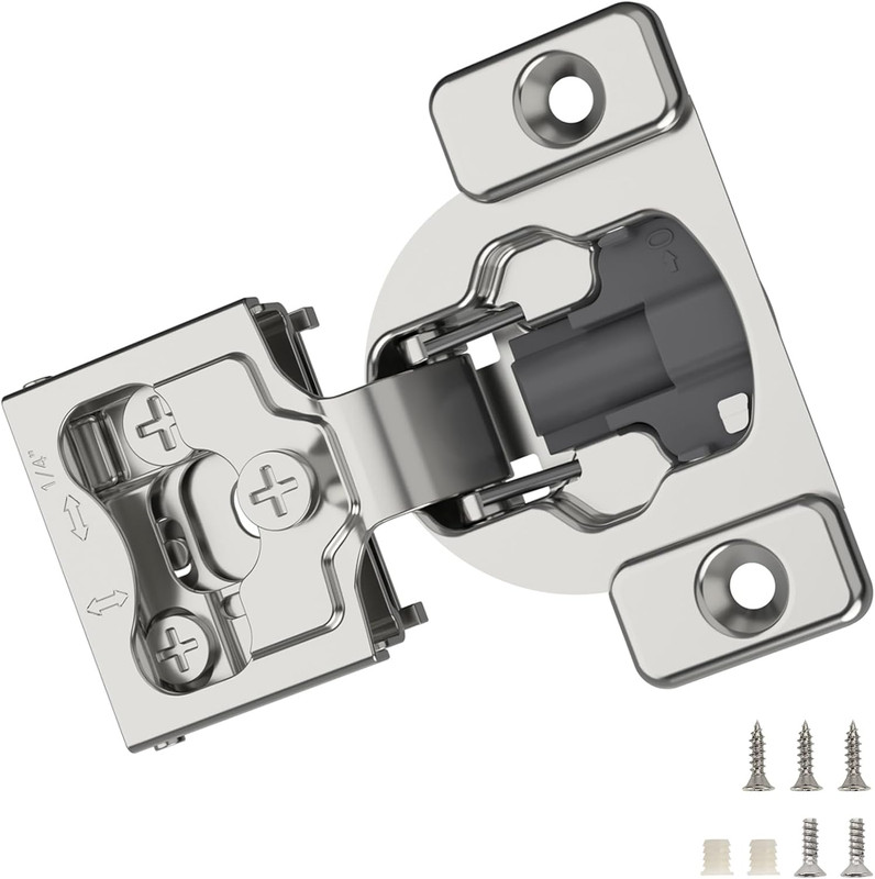 30 Pack Soft Close Cabinet Hinges, 105° Angle, Self Closing Mechanism