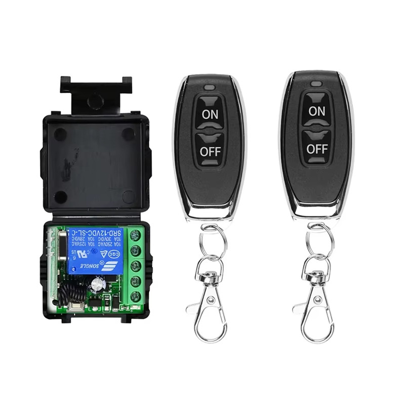 433Mhz Remote Control Wireless Switch DC 12V 1CH RF 10A Relay Receiver and 2CH T gallery