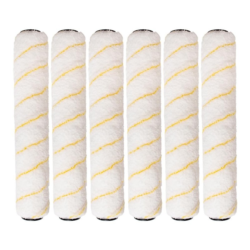 Pro Grade – Paint Roller Covers – 1/2 X 14 Inch 14″X 1/2″ Micro. 6 Pk., White