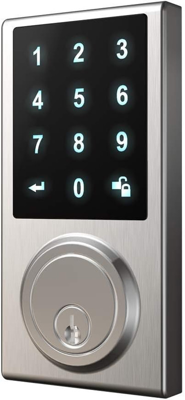Hardware 301776 Z-Wave Smart TOUCHPAD, Chrome Deadbolt Lock,