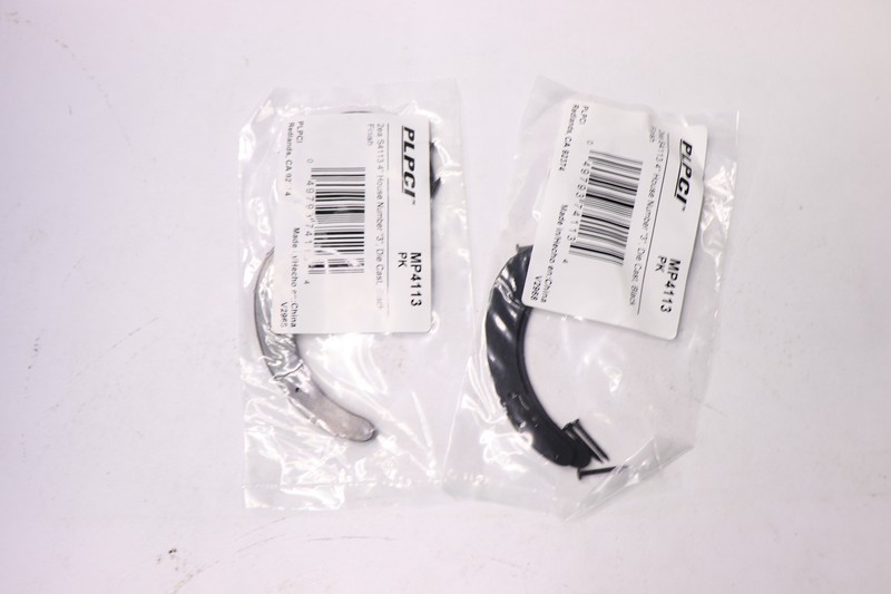 (2-Pk) PLPCI House Address Number 3 Black Finish Zinc Diecast 4″ MP4113