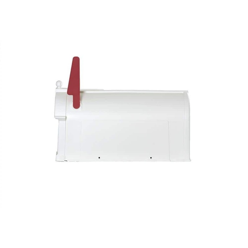 Postal PRO Ambrose White Post Mount Mailbox gallery