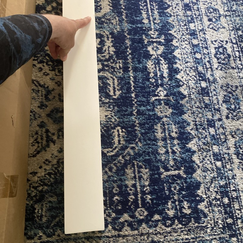 4076 Primed White Box Newel Posts 3 1/2" X 58” Solid Wood gallery