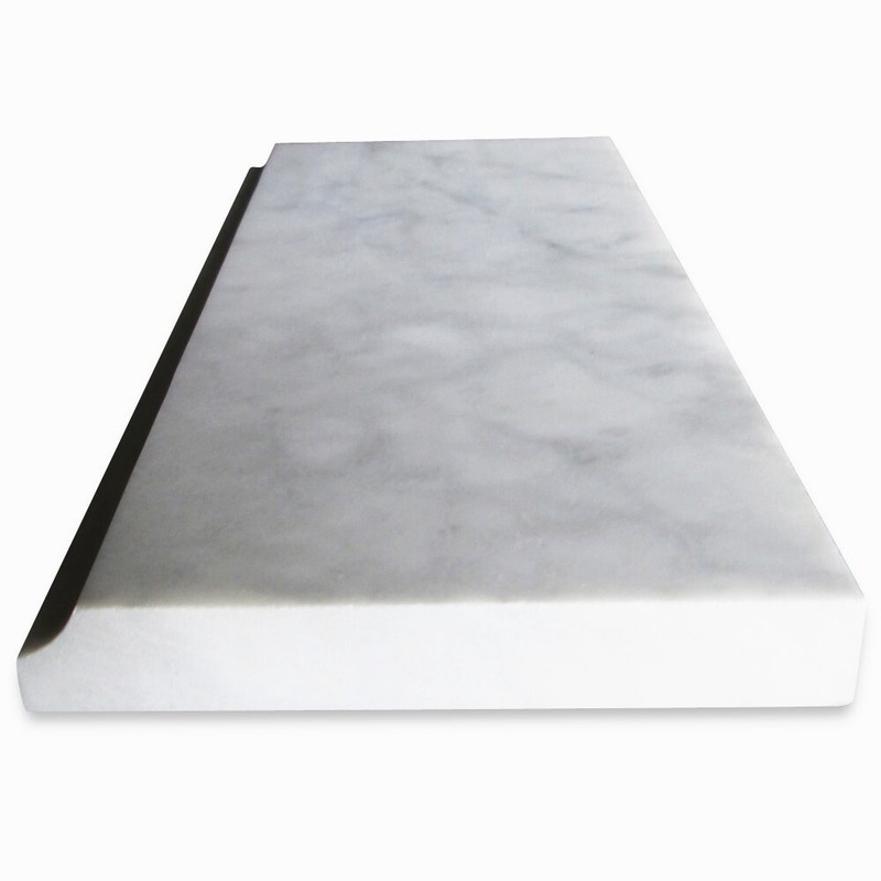 C12H Baseboard Carrara Marble Trim Tile Venato Carrera Bianco Honed 5x12 gallery