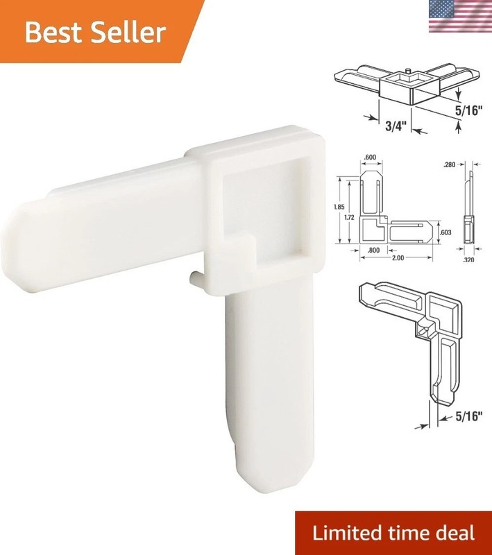 Effortless Assembly 50-Pack White Plastic Screen Frame Corners – No Tools Needed