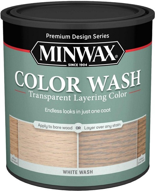 Minwax 61860 Water Based White Wash Transparent Layering Color Wash Stain 32 oz