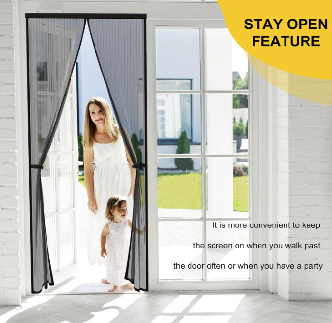 Magnetic Screen Door - Fits Door Opening 36 x 82 in, Actual Screen Size 38"x83". gallery