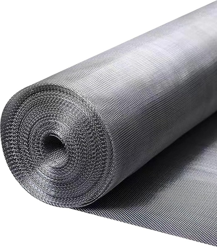 304 Stainless Steel Mesh Window Screen Roll 36″ X 200″ with Stab Resistant Glove