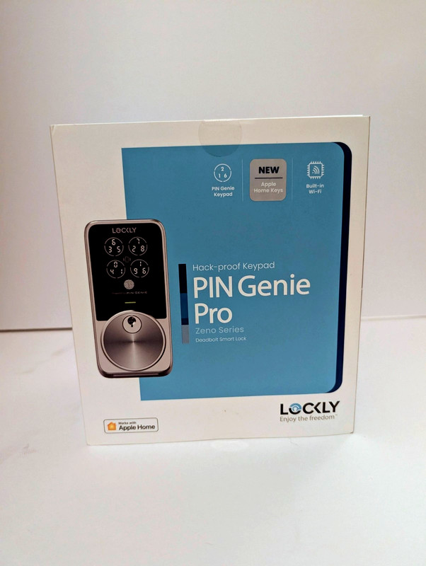 Lockly PIN Genie Pro Zeno Series Smart Lock, Keyless Entry w/ Apple Home Key