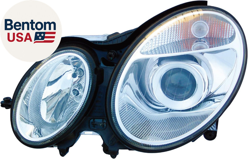 Chrome Housing Halogen Headlight Compatible with Mercedes-Benz E-Class E320 E350 gallery