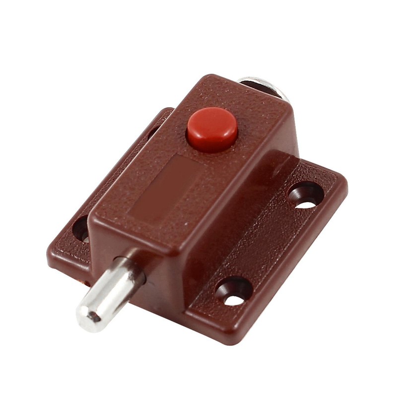 Spring Shell Press Button Loaded Automatic Door Bolt 2.2″ Long