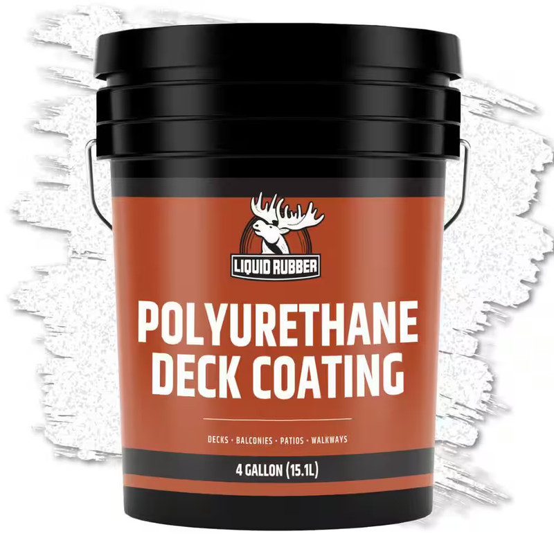 Polyurethane Deck Coating 4 Gal. 10X Stronger than Paint - Sealant for Pool Deck gallery