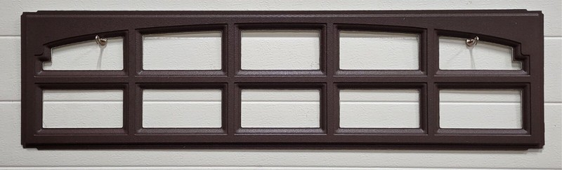 CHARLESTON 608 CHOCOLATE Window Inserts /LONG Panel IDEAL Garage Doors