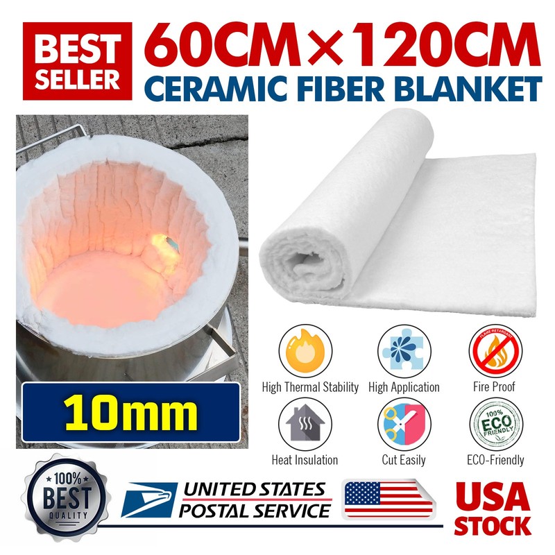 New White Ceramic Fiber Insulation Blanket High Temperature UP to 2500°F