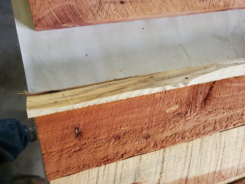 9 pcs. Aromatic Eastern Red Cedar Rough Cut 7/8" - 1" x 3 1/2" Boards 23-1/2" L gallery
