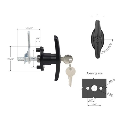 Truck Cap Locking T-Handle, Matching Set T-Handles Matching Set(Left & Right) gallery