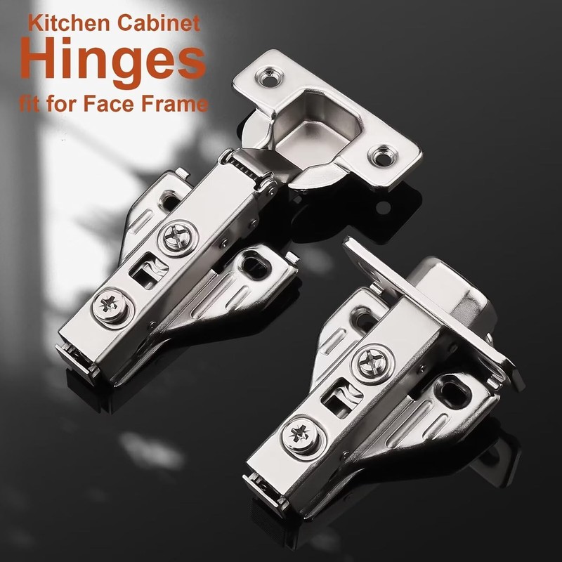 1 Pairs （2 Pack） Soft Close Kitchen Cabinet Door Hinges fit for Face Frame C gallery