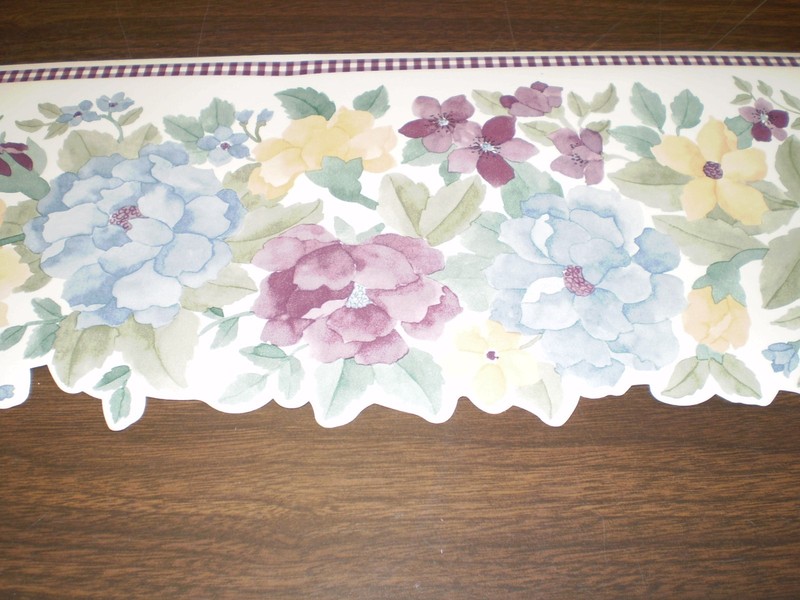 Laser Cut Multi-Colored Flowered Border by Brewster 124B29672DC gallery