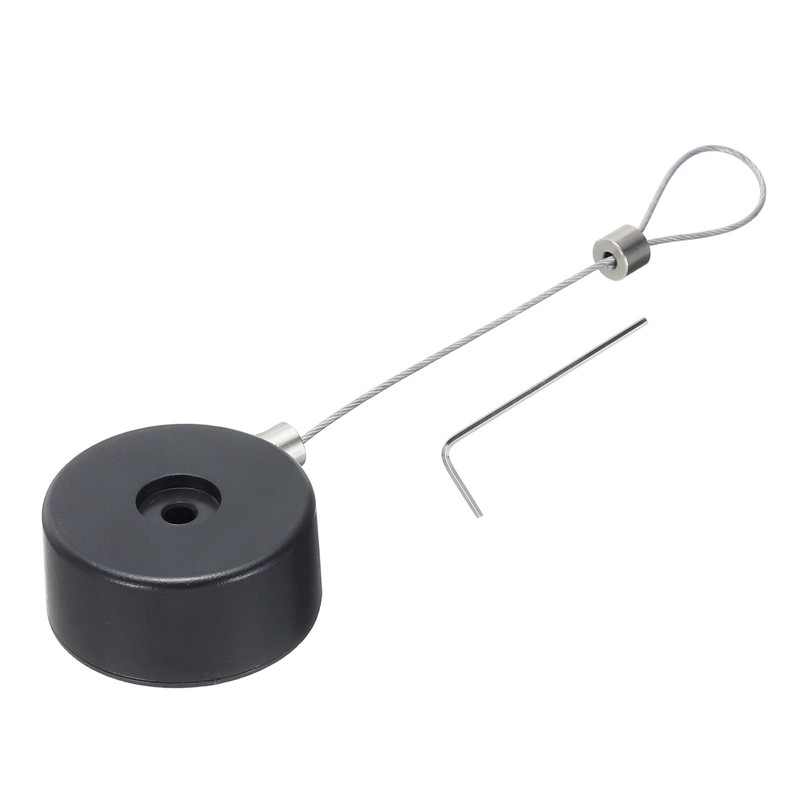 Retractable Remote Control Lock,for TV,DVD,Cup 1Set Black 35.43"